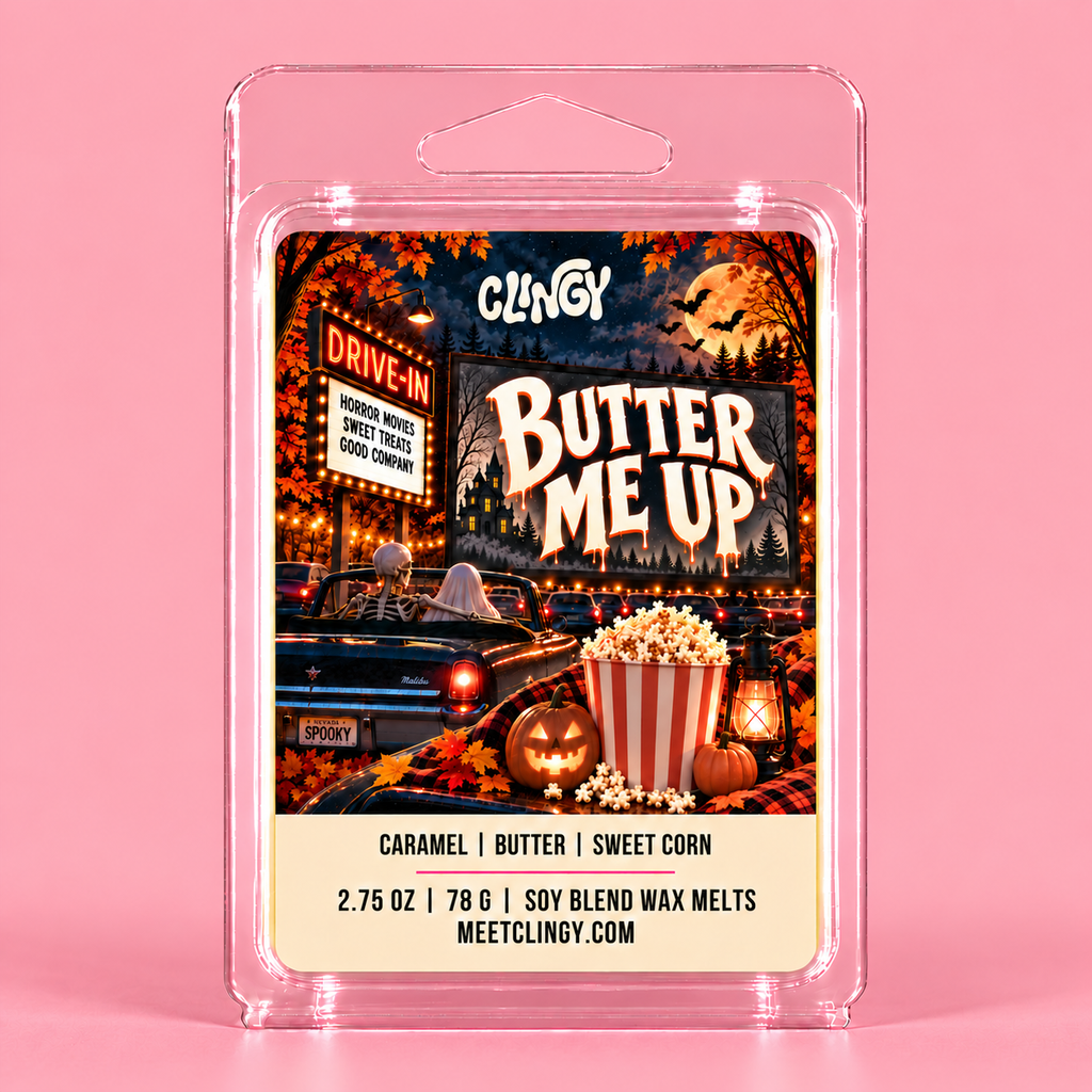 Butter Me Up creamy yellow wax melt with caramel, butter, and sweet corn fragrance notes