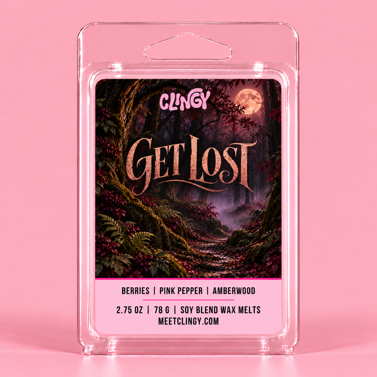 Get Lost wax melt in light pink